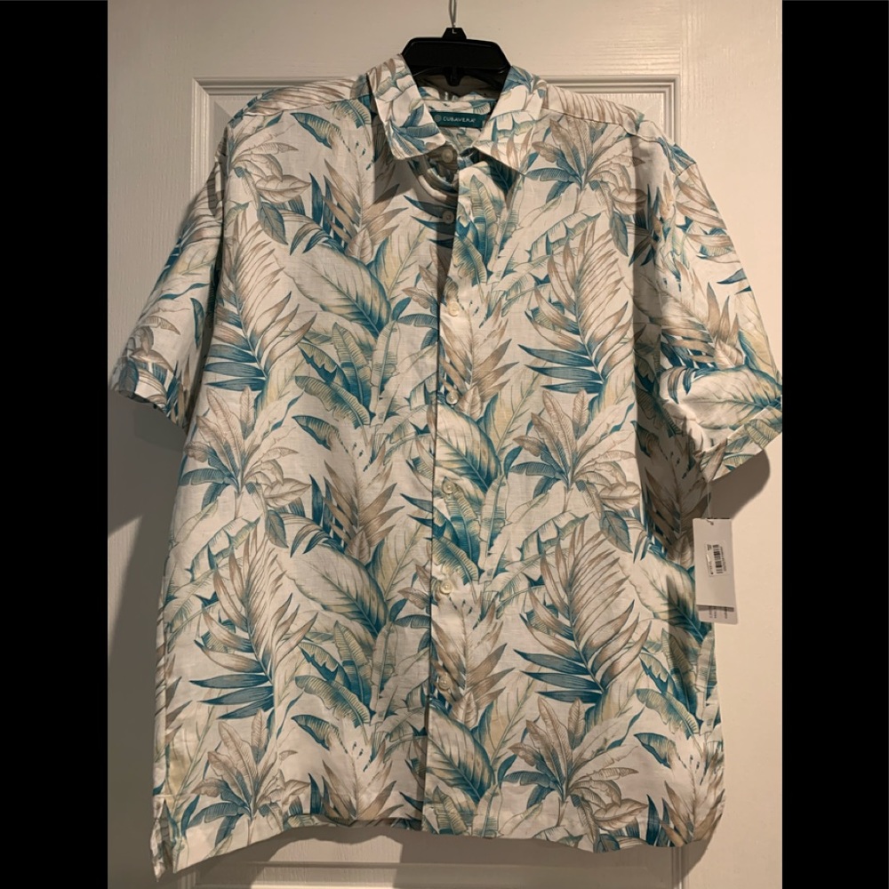 Tropical button down shirt
